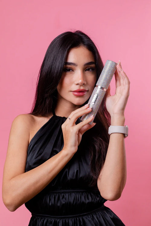 Lisseur,Boucleur Portable Diamant Coloré