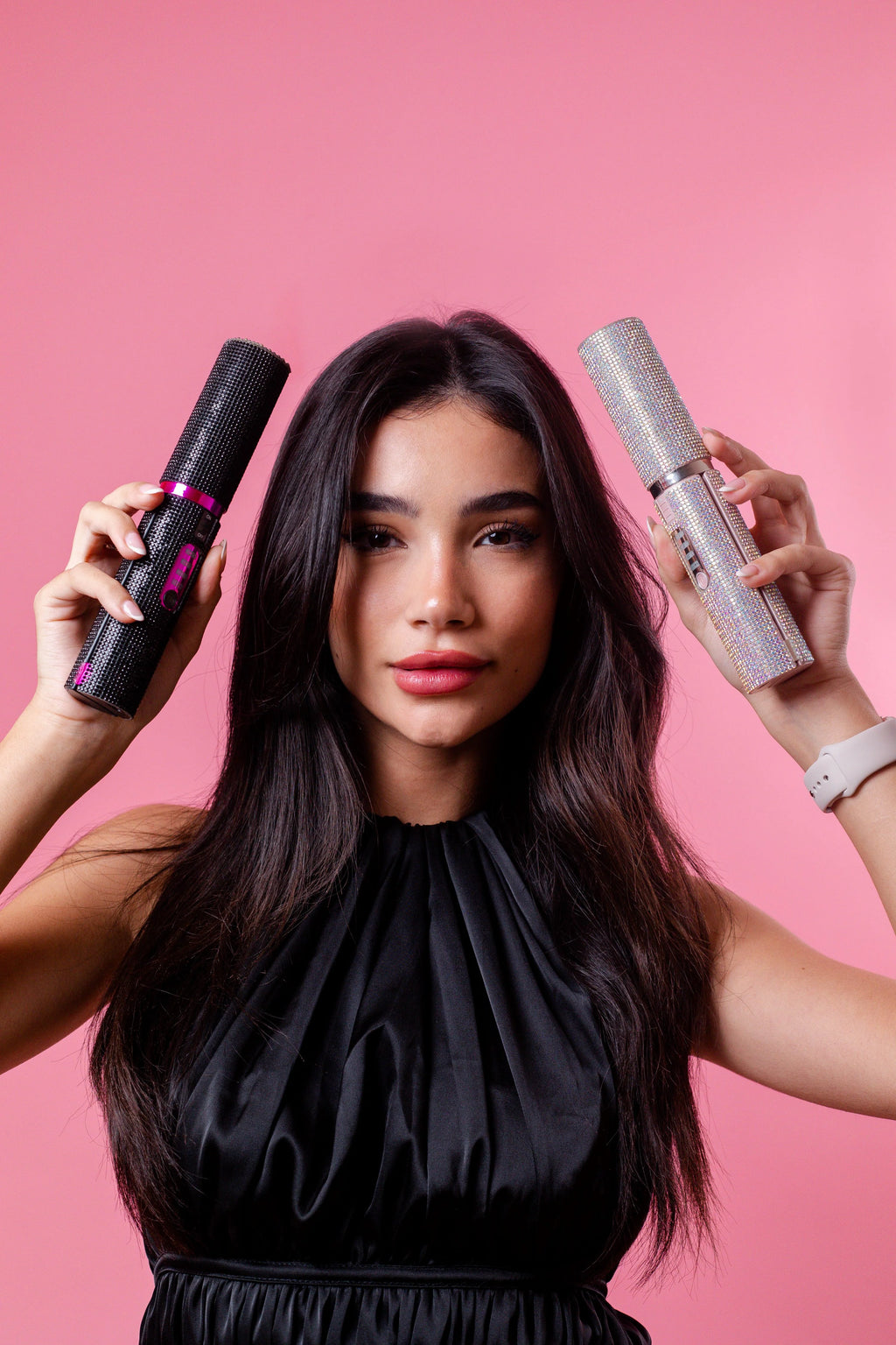 Lisseur,Boucleur Portable Diamant Coloré