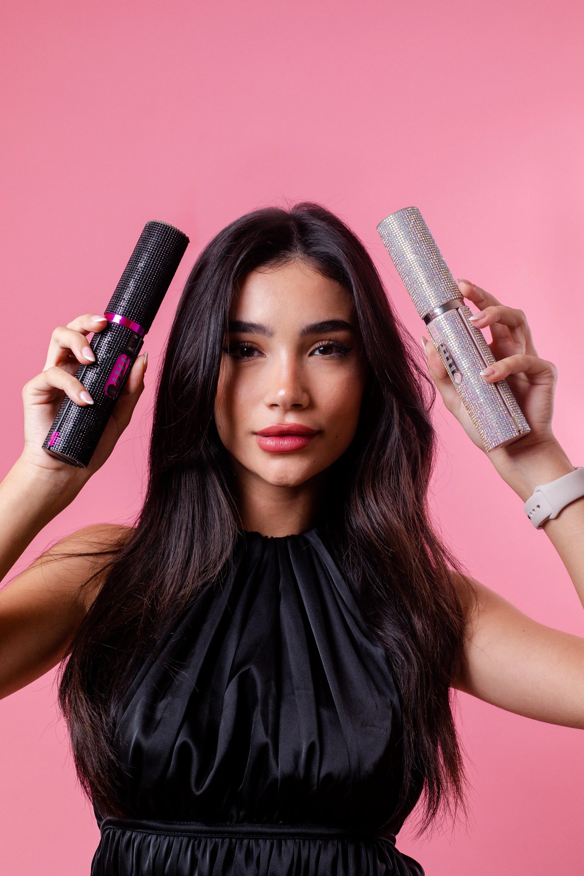 Lisseur,Boucleur Portable Diamant Coloré