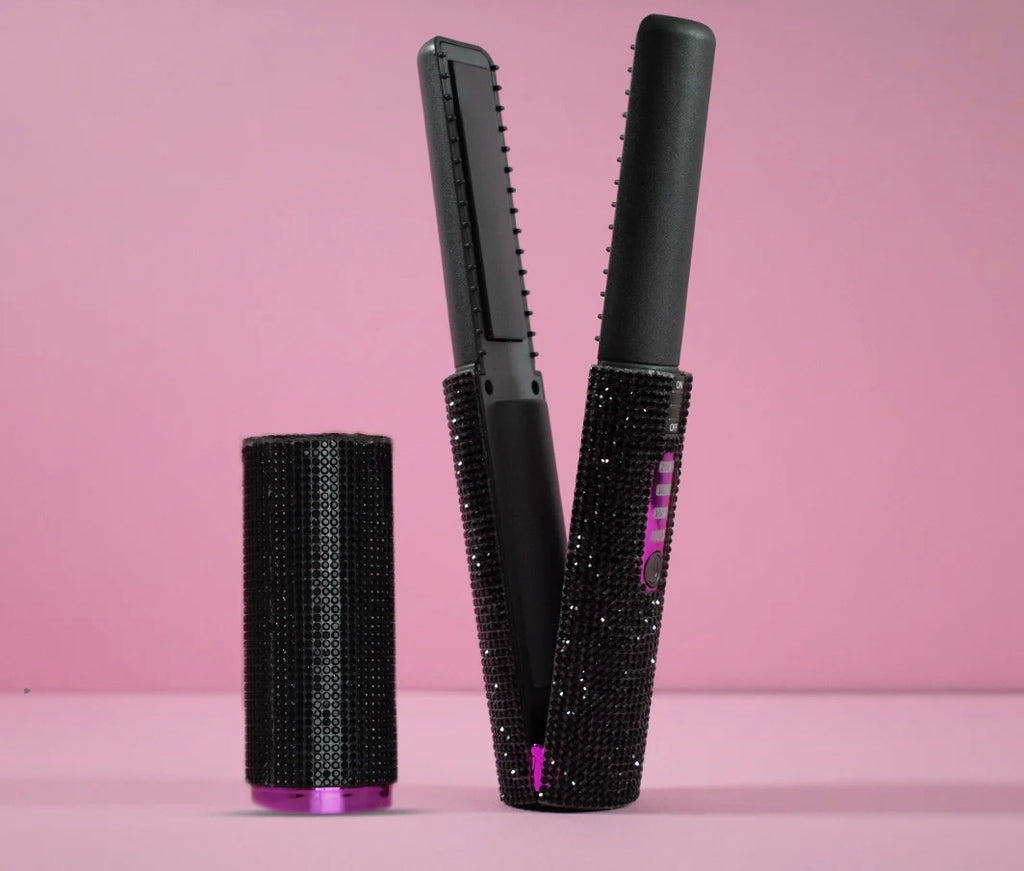 Lisseur,Boucleur Portable Diamant Coloré